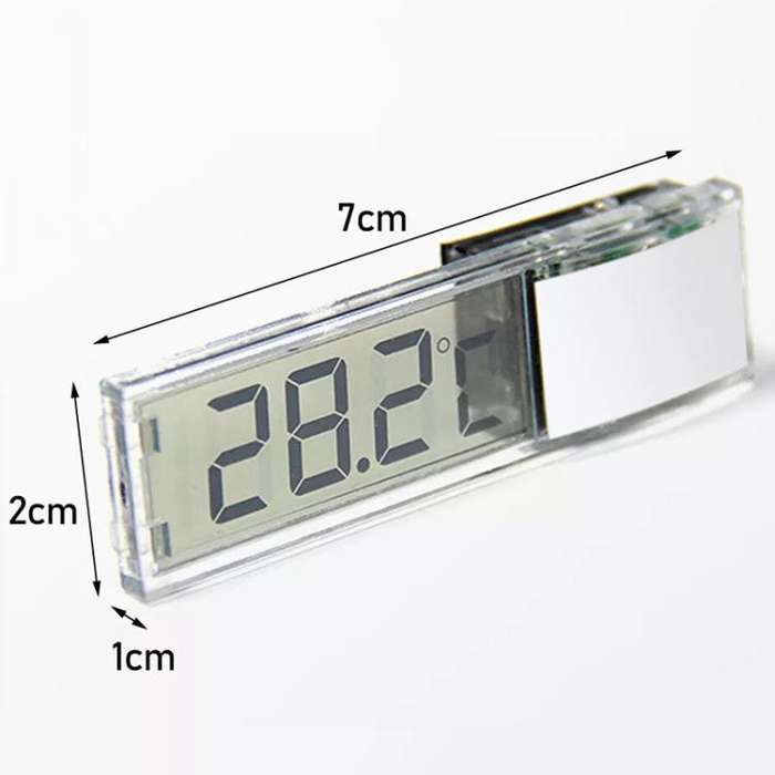 LK-50 Digital Wireless Aquarium Thermometer External LCD Transparent Electronic Water Temperature...