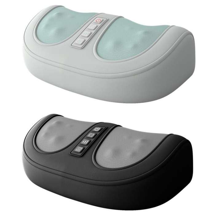 Z5 Dual-frequency Red Light Constant Temperature Hot Compress Foot Massager, Spec: US Plug(Black)