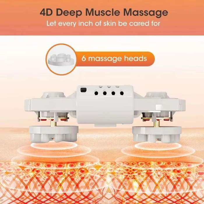 Z5 Dual-frequency Red Light Constant Temperature Hot Compress Foot Massager, Spec: US Plug(Black)