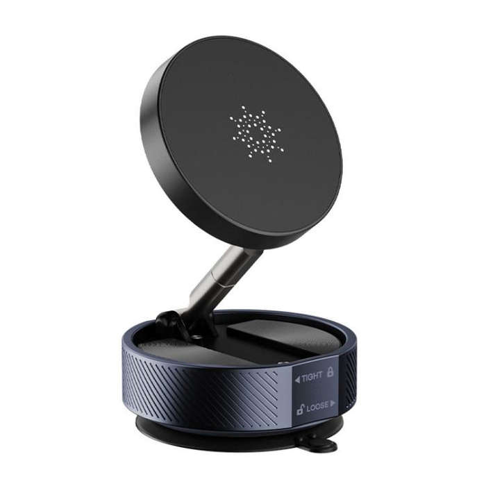 T20 Magnetic Car Phone Holder Car Center Console Navigation Portable Folding Stand(Black)