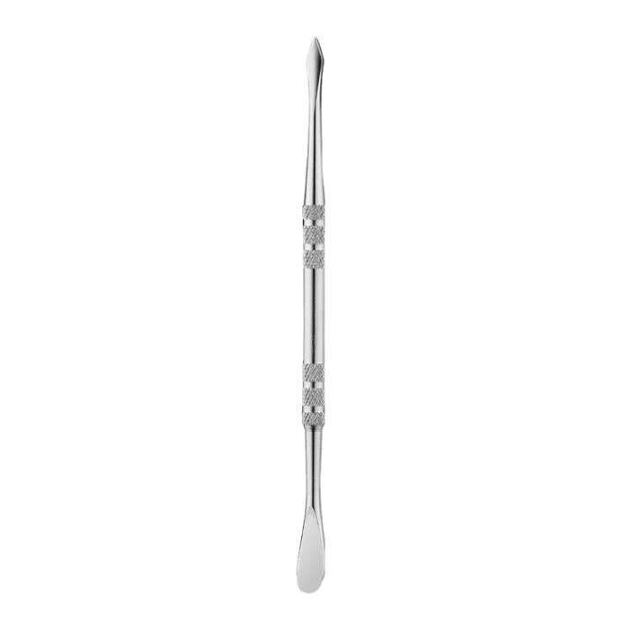 Stainless Steel Soot Spoon Carving Tools, Style: Dual Head 2 Original Color(PVC Bag Single Pack)