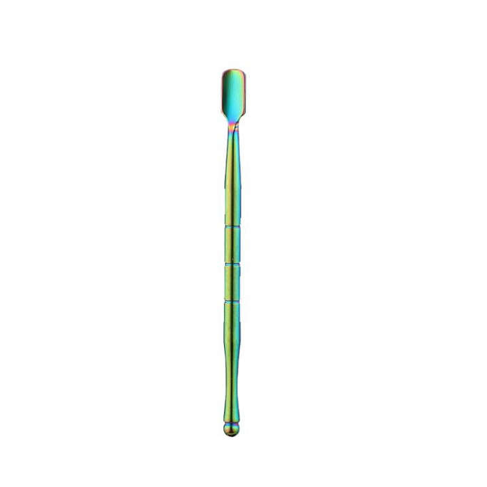 Stainless Steel Soot Spoon Carving Tools, Style: Single Head 1 Colorful(PVC Bag Single Pack)
