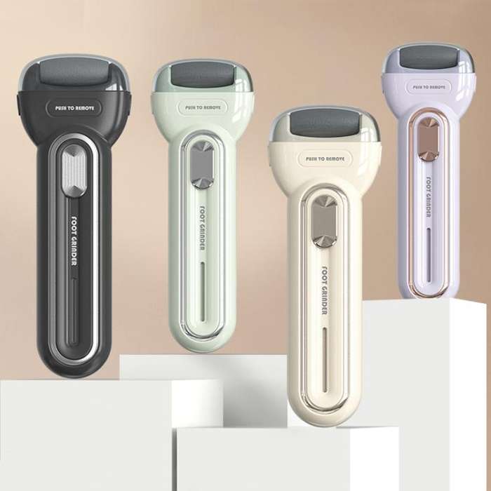 Electric Foot Grinder Dead Skin Callus Remover Foot Care Exfoliator Pedicure Device(Beige)