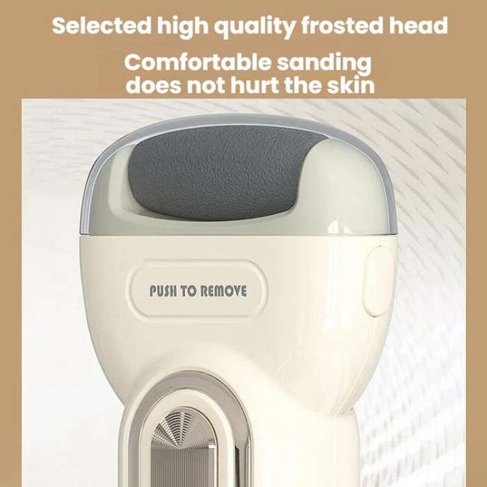 Electric Foot Grinder Dead Skin Callus Remover Foot Care Exfoliator Pedicure Device(Beige)