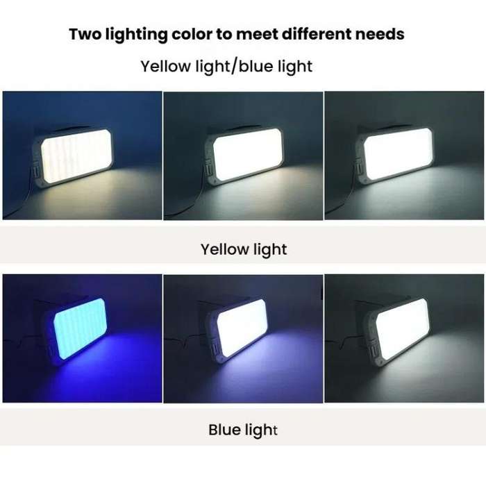 12-30V RV Light 198 LEDs 3-Color Temperature Dimmable Roof Light, Color: Blue White Light With Re...
