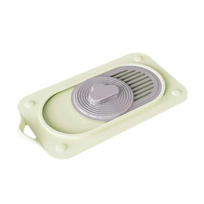 Sliding Floor Drain Cover Bathroom Kitchen Sink Strainer Filter(Green)