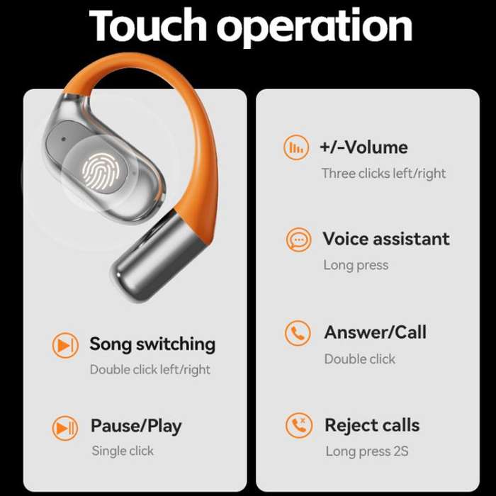 M113 AI Translation Bluetooth Headset Ear-hook Real Time Translation Earbuds 144 Voice Translator...