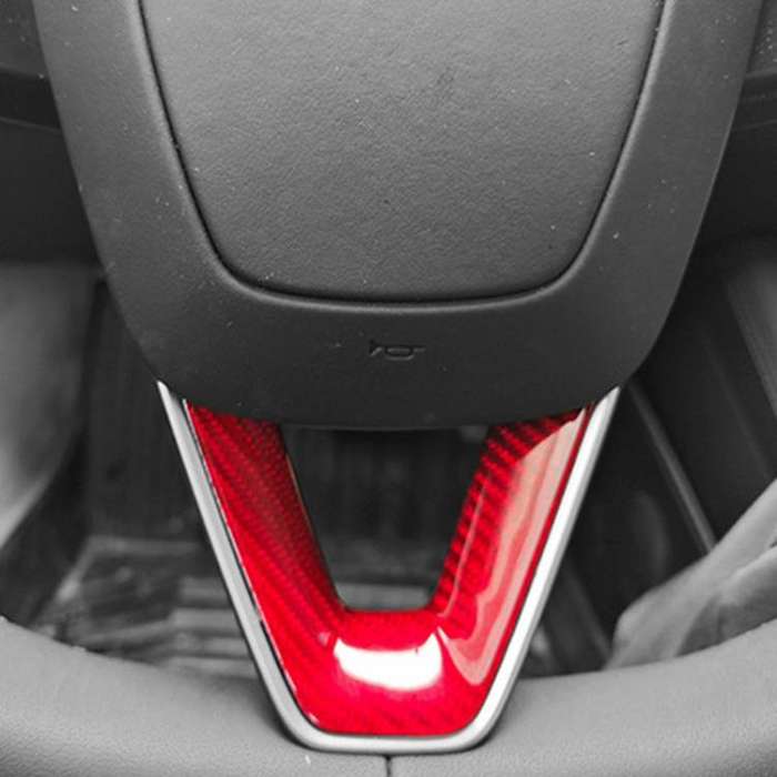 For Tesla Model 3 Car Modification Interior Carbon Fiber Steering Wheel Patch, Style: Matte