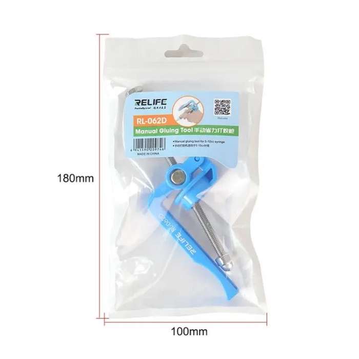 RELIFE RL-062D 5-10CC Manual Glue Tapper Cell Phone Repair Motherboard Soldering Oil Syringe Boos...