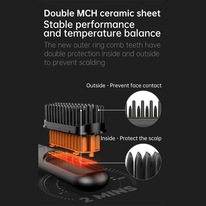 Negative Ion Hair Care Wireless Hair Straightener Portable Straight and Curly Hair Straightener(B...