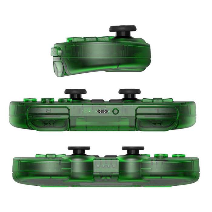 8BitDo SN30 Pro Retro Special Edition Translucent Wireless Bluetooth Multi-Platform Gamepad(Green)