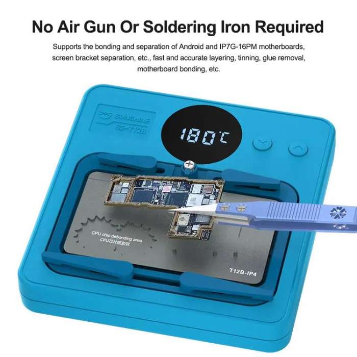 SUNSHINE SS-T12B 9 In 1 Mobile Phone Motherboard Smart Repair Heating Platform Kit Support IP7G-1...