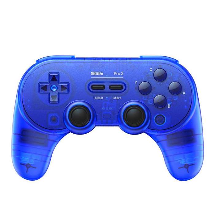 8BitDo Pro2 Retro Hall Edition Translucent Bluetooth With Back Button Multi-Platform Gamepad(Blue)