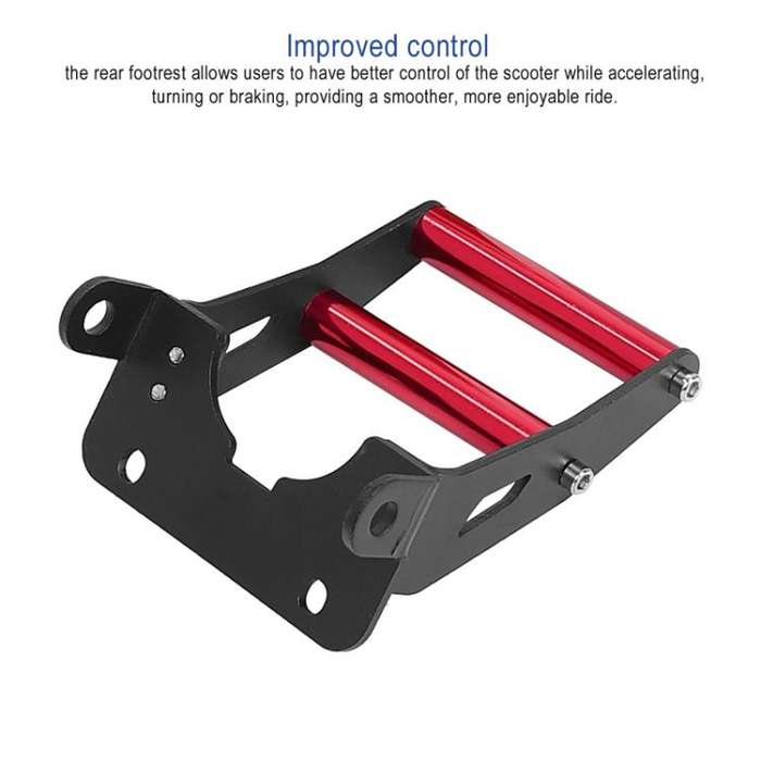 For KUGOO M4 Electric Scooter Rear Foot Support Handle Bar Rear Bracket Accessories(Black)