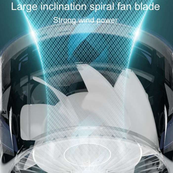 F168 Intelligent Voice Desktop Circulation Fan Touch-Screen Shaking-Head High Rotation Speed Blad...