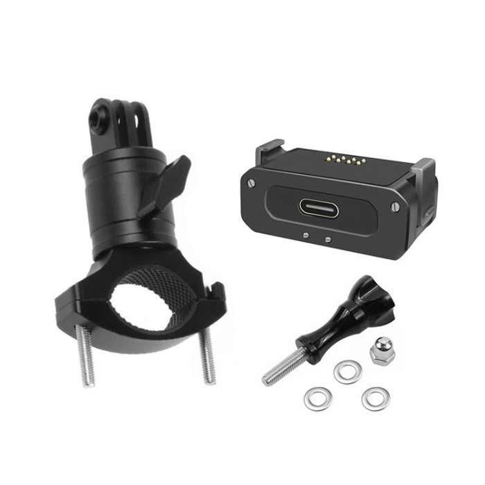 For DJI Osmo Action 2 Camera Magnetic Charging Base with 1/4 Inch & Arri Hole, Spec: Set B
