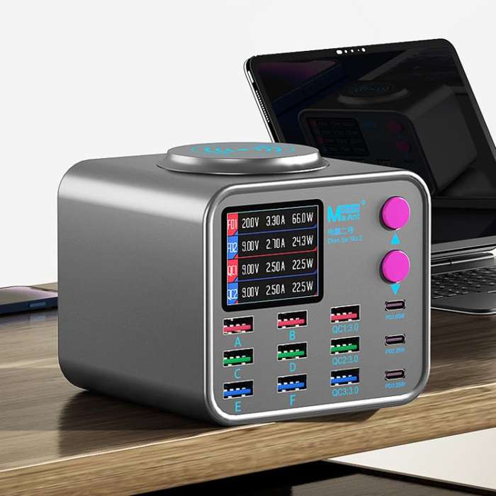 MaAnt DianBa No.2 USB Multi-port Mobile Phone Repair Desktop Charging Station EU Plug