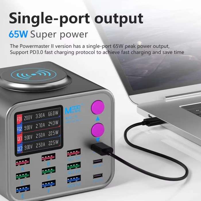 MaAnt DianBa No.2 USB Multi-port Mobile Phone Repair Desktop Charging Station EU Plug