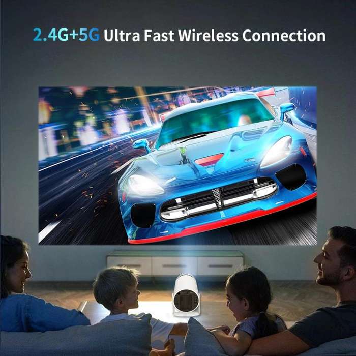 HY300  Game Projector Android 11 System With Wireless Gaming Controller 720P Home Theater(UK Plug)
