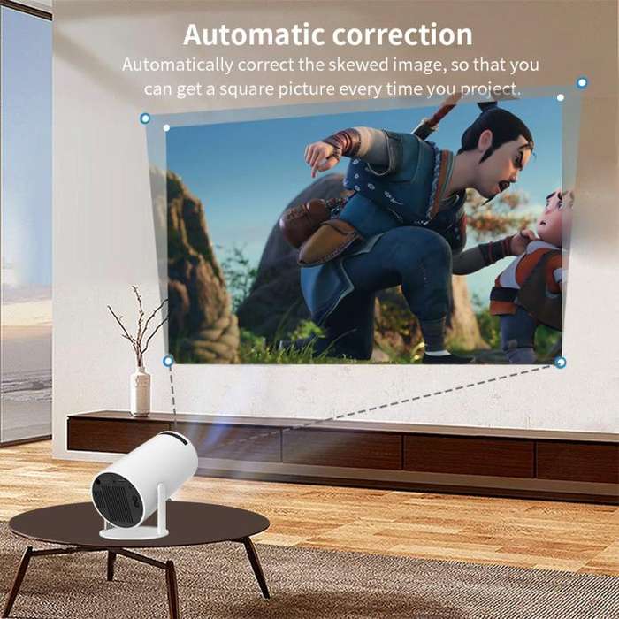 HY300  Game Projector Android 11 System With Wireless Gaming Controller 720P Home Theater(UK Plug)