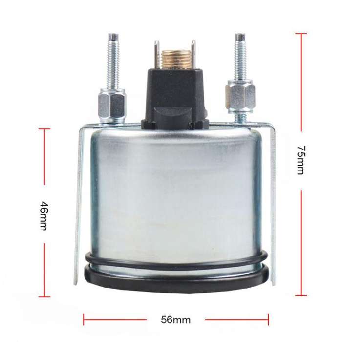 Car Modification Instrument Dual Scale Direct Sensor Oil Pressure Gauge