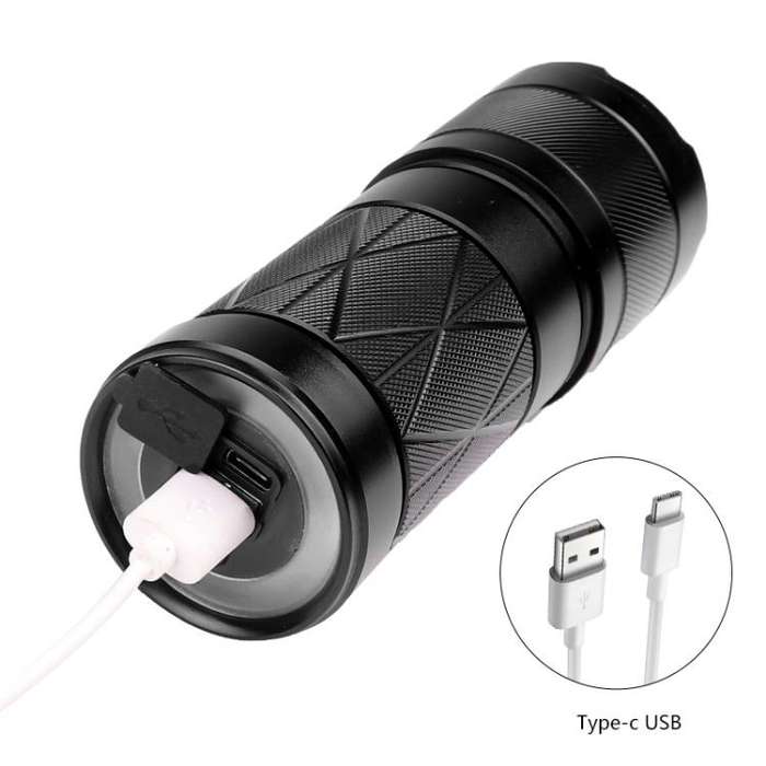 Mini Outdoor Long-Range Strong Light LED Flashlight, Specification: XHP90