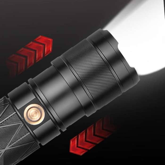 Mini Outdoor Long-Range Strong Light LED Flashlight, Specification: White Laser