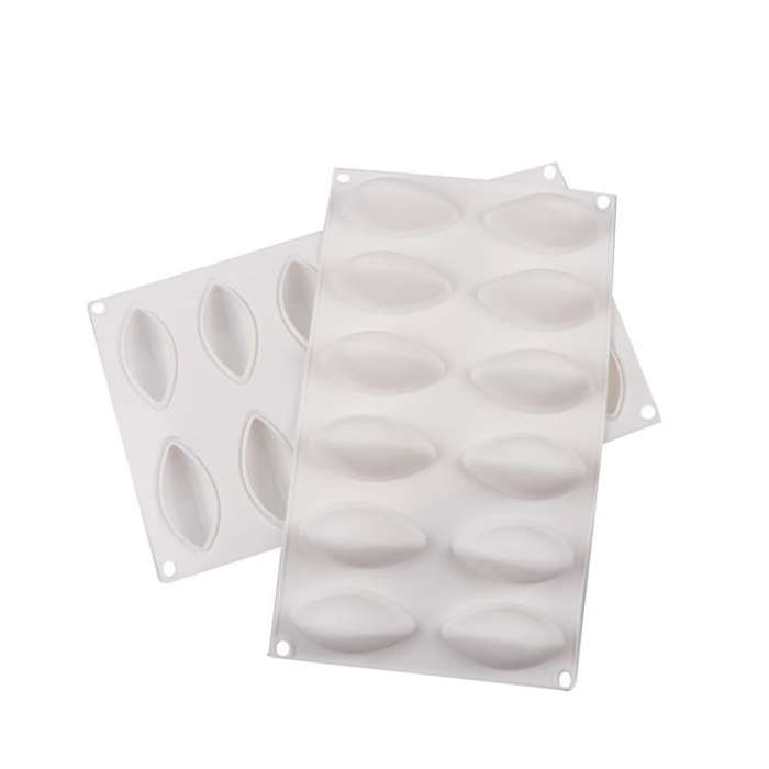 12-Cavity  Mango Jelly Mousse Cake & Ice Cream Silicone Mold For DIY Chocolate And Fondant