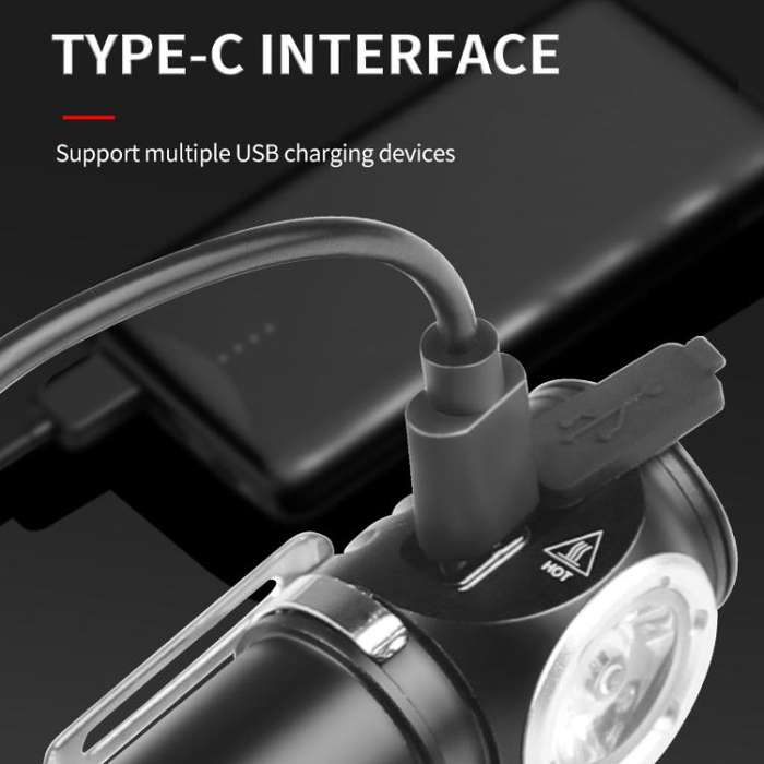 LED Flashlight Rechargeable Portable Multifunctional With Magnetic Headlight(6603)