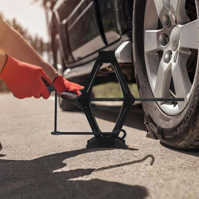 0.8ton Car Labor Saving Hand Cranked Lever Stand Scissor Jacks