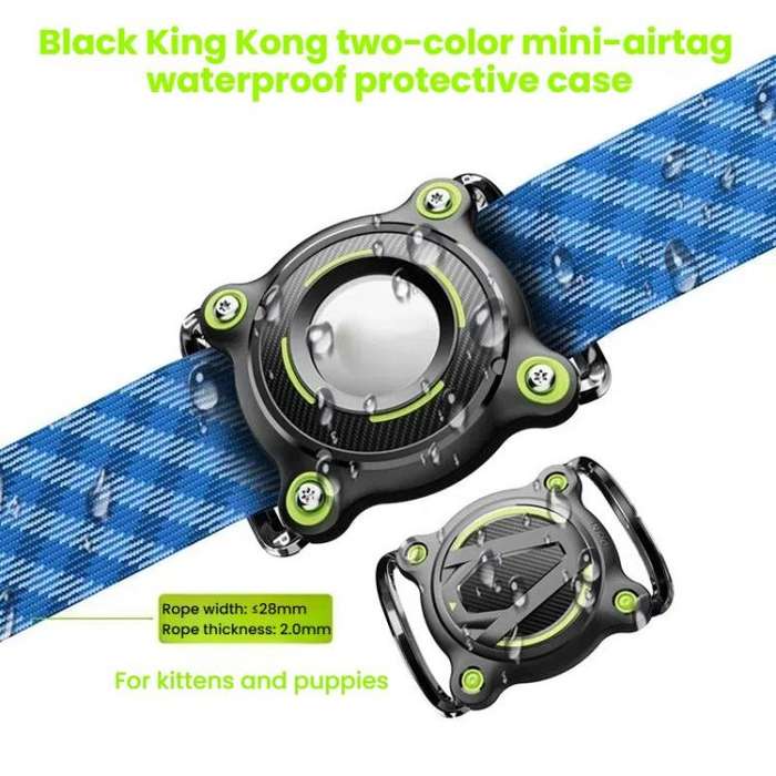 For AirTag Tracker Waterproof Protective Case Puppy Kitten Collar Metal Buckle Model Protective C...