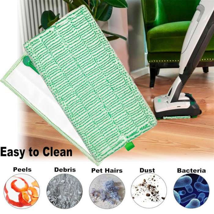 For Vorwerk Vacuum Cleaner Cloth Accessories, Style: SP600 Green Soft Cloth