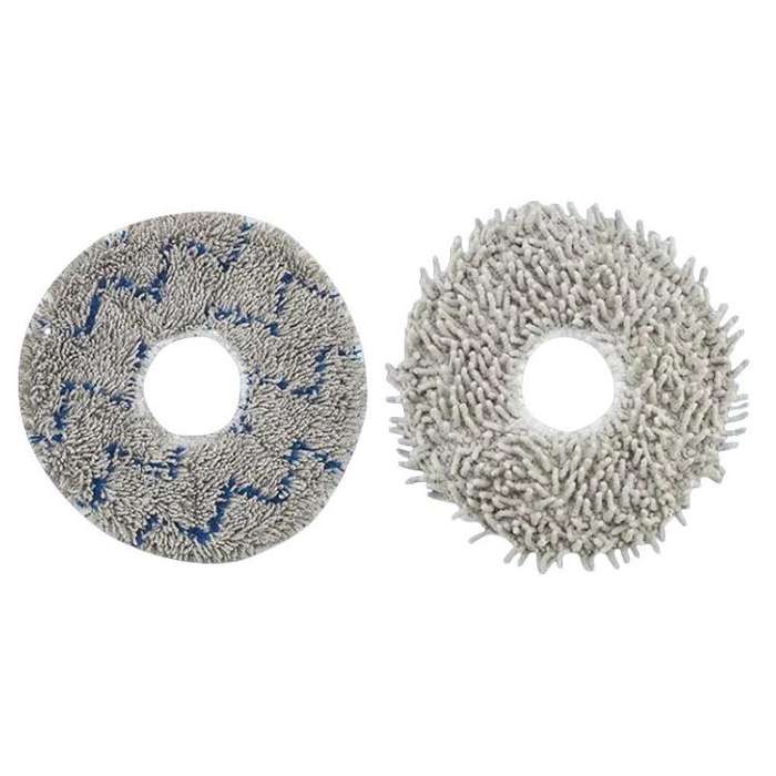 2pcs /Pack Mop Pads Rag For Ecovacs DEEBOT X1 TURBO / X1 PLUS/ X1 OMNI / T10 TURBO(Gray)