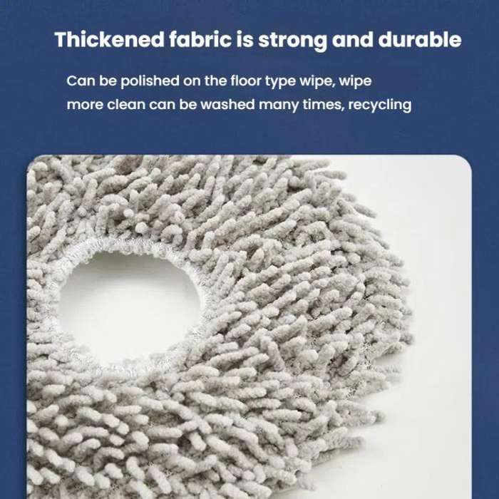 2pcs /Pack Mop Pads Rag For Ecovacs DEEBOT X1 TURBO / X1 PLUS/ X1 OMNI / T10 TURBO(Gray)