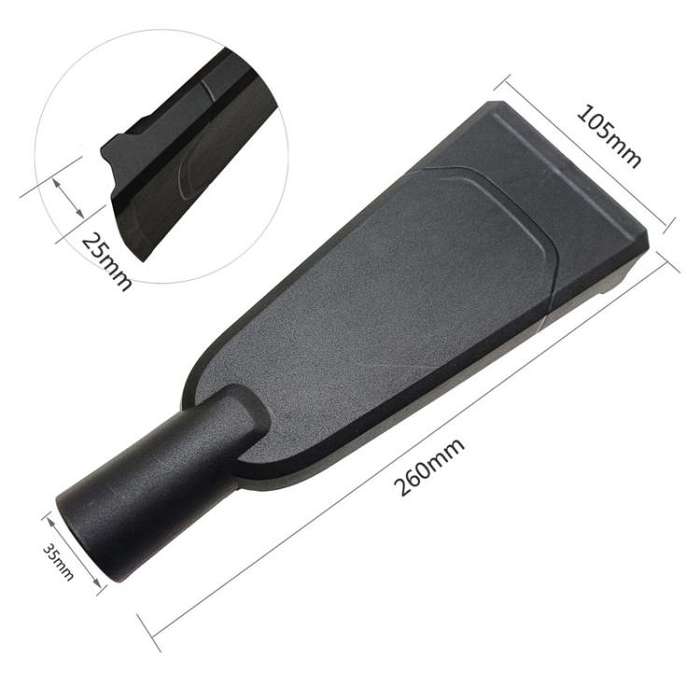 For Karcher WD2 / WD3 / WD5 / WD6 Vacuum Cleaner Hand Pick Flat Nozzle(Black)