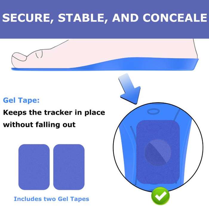 For AirTag Locator Insole Cover Children and The Elderly Hidden Anti-lost Device, Size: 275290MM