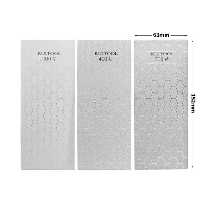 RUITOOL Emery Sharpening Disc Rectangular Diamond Honeycomb Knife Sharpener Household Polishing T...