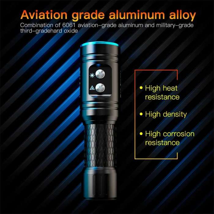 Sea Frogs  SF-L03 100m/325FT IPX8 Underwater Video Light 1000 lm Diving Flashlight(Blue)