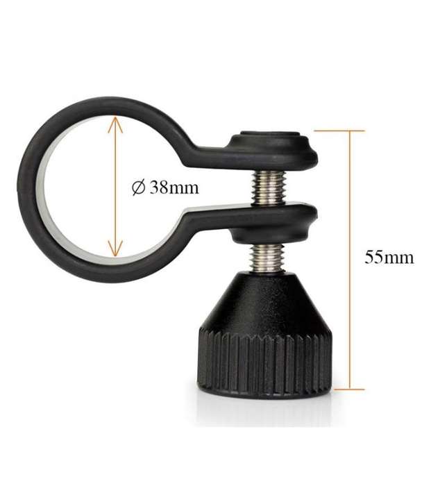 Diameter 24mm Adjustable Diving Flashlight Holder Mount Clamp For Dive Photography
