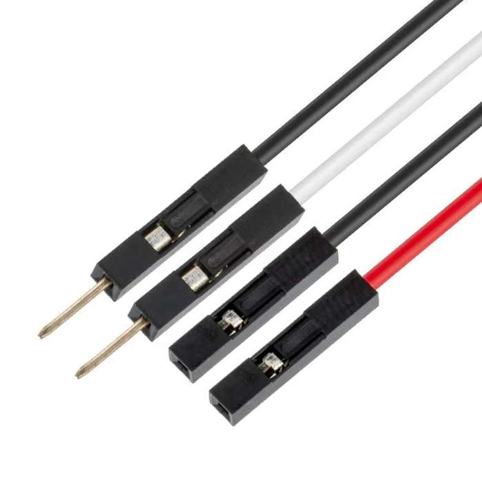 BNC Female To Dual DuPont Male RG316 RF Test Extension Adapter Cable(1m)
