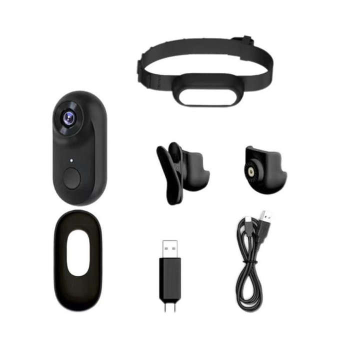 Pet Recorder With Collar Cat Dog View Camera, Size: WiFi With 16G Memory Card(White)