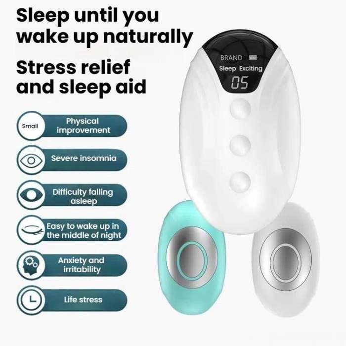 Smart Handheld Sleep Instrument Microcurrent Relief Insomnia Anxiety Therapy Portable Fast Sleepi...
