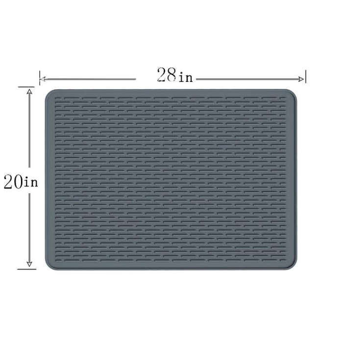 71 x 50 x 0.3cm Large Silicone Stovetop Protective Mat Kitchen Countertop Dish Drainage Stain Pre...