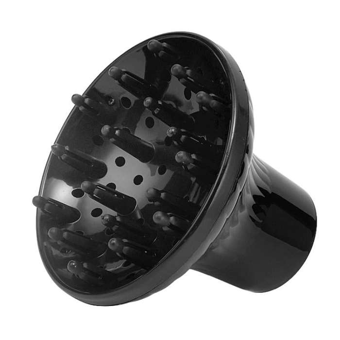 Hair Dryer Diffuser Hair Salon Styling Hair Dryer Cover Curler Large Wind Hood(Black Classic)
