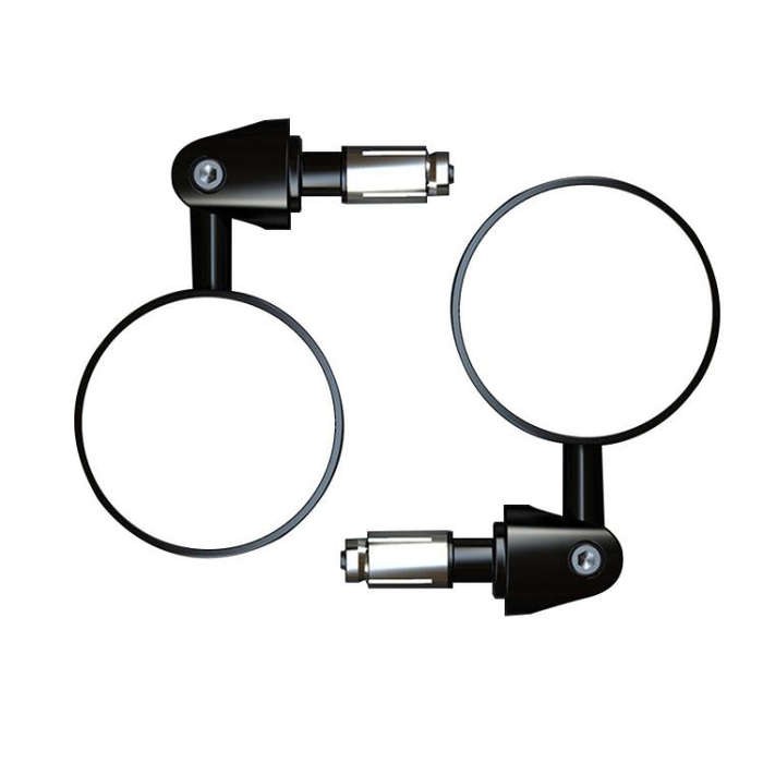2pcs /Set Motorcycle Rearview Mirror Modified Retro Folding Round E-Bike Universal Reversing Mirr...