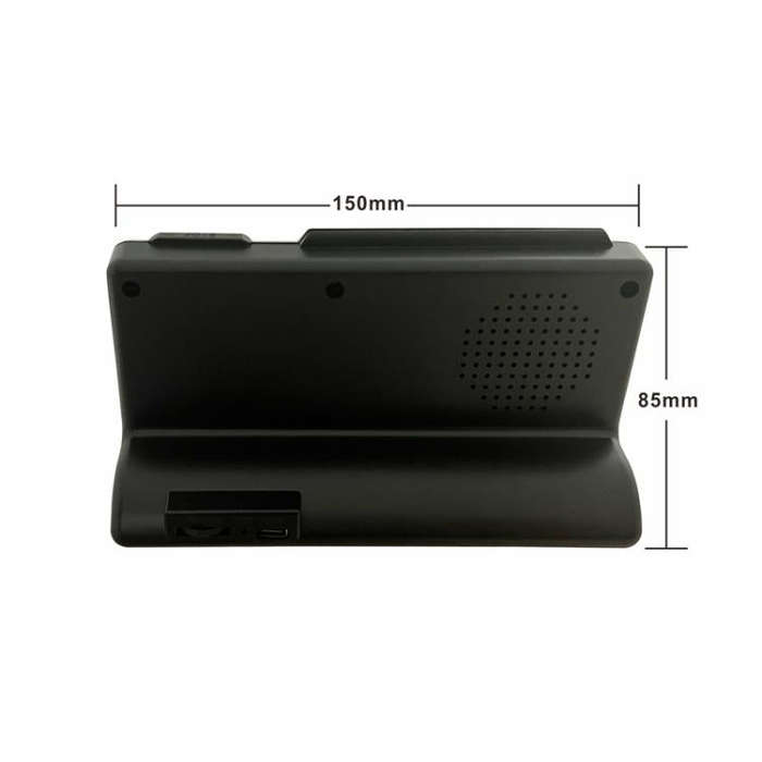Simple Desktop Clock Perpetual Calendar Alarm Clock(Black)