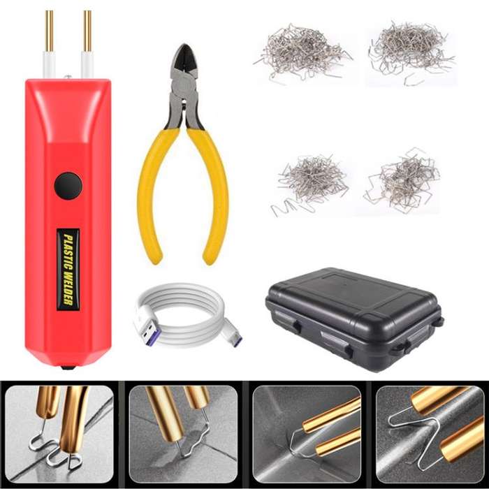 Lithium Plastic Welding Machine Rechargeable Cordless Car Bumper Plastic Repair Welder Parts Repa...