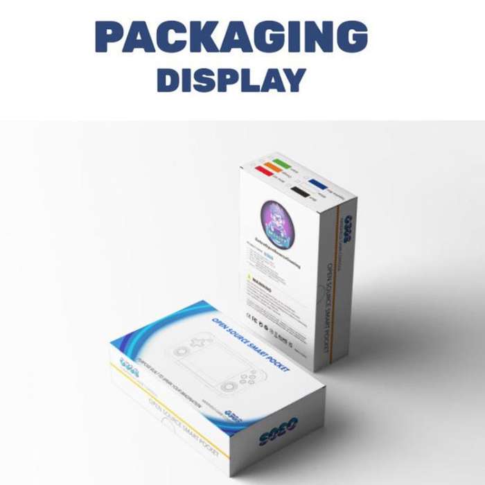 O30S 3.5-inch IPS Screen Open Source Handheld Game Console Linux System, Memory: 128G(White)