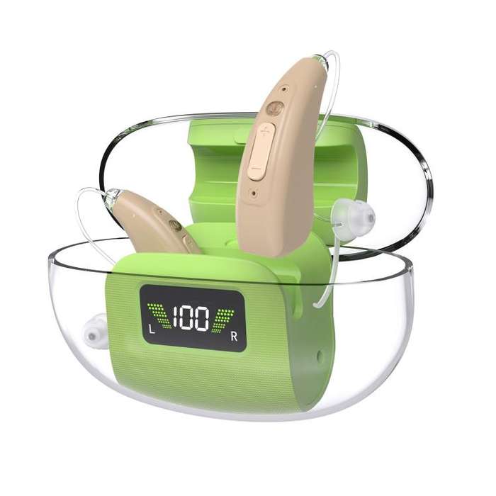 16-Channel Digital Hearing Aid Elderly Sound Amplifier With Digital Display Space Charging Box(Sk...