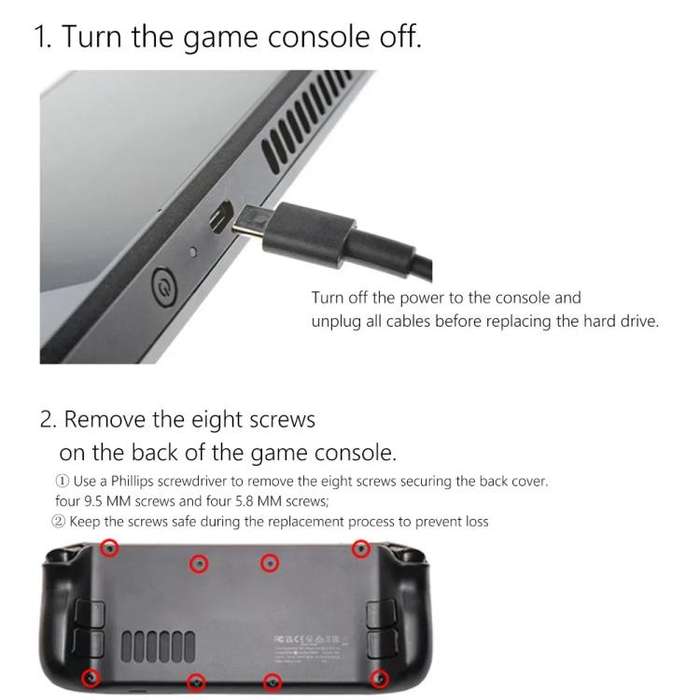 For Steam Deck Game Console SSD Copper Heat Sink M.2 2230 NVMe Radiator Pad, Spec: Set B